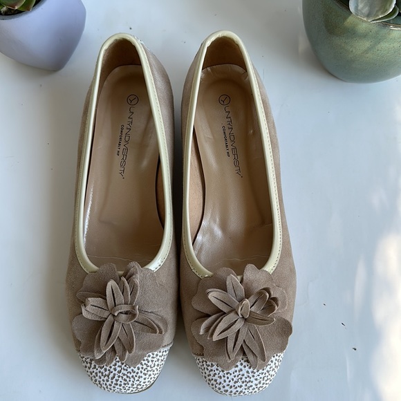 Unity In Diversity Unity Ballet Flat In Blooming Taupe-Sz EU 39- US 8 - Picture 6 of 13